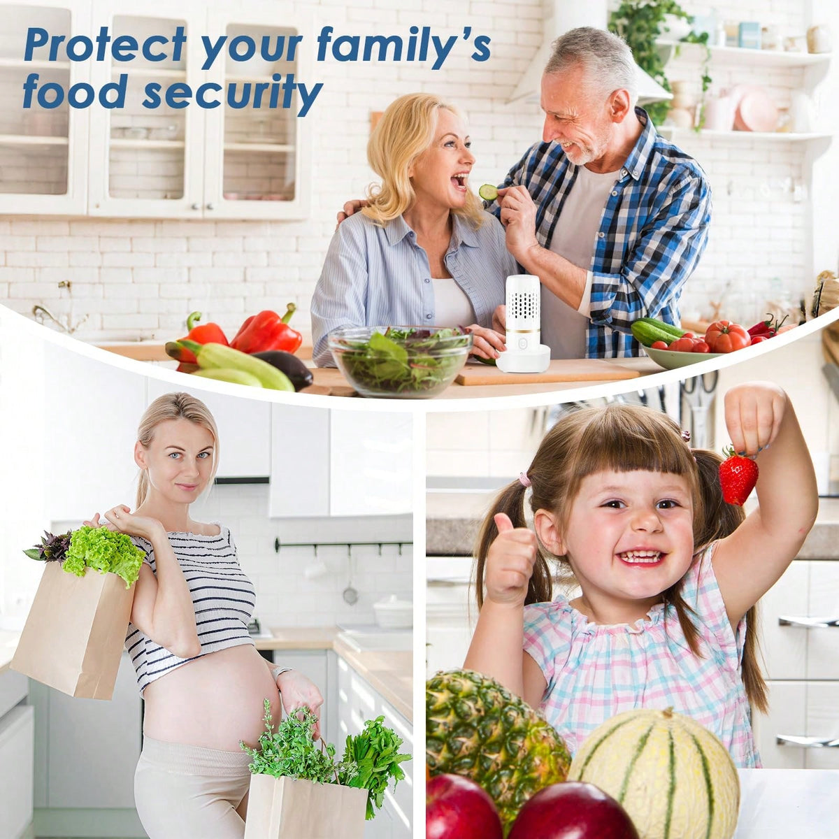Portable Fruit And Vegetable Cleaner, IPX7, Waterproof, Portable Fruit Purifier Wireless 3000mAh Rechargeable For Fruit And Seafood, Rice, Meat